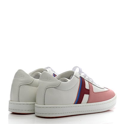Hermes Epsom Womens Boomerang Sneakers 37 Multicolor Rose Pale 4 of 10