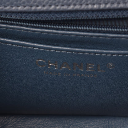 Chanel Caviar Quilted Mini Rectangular Flap Blue 8 of 10