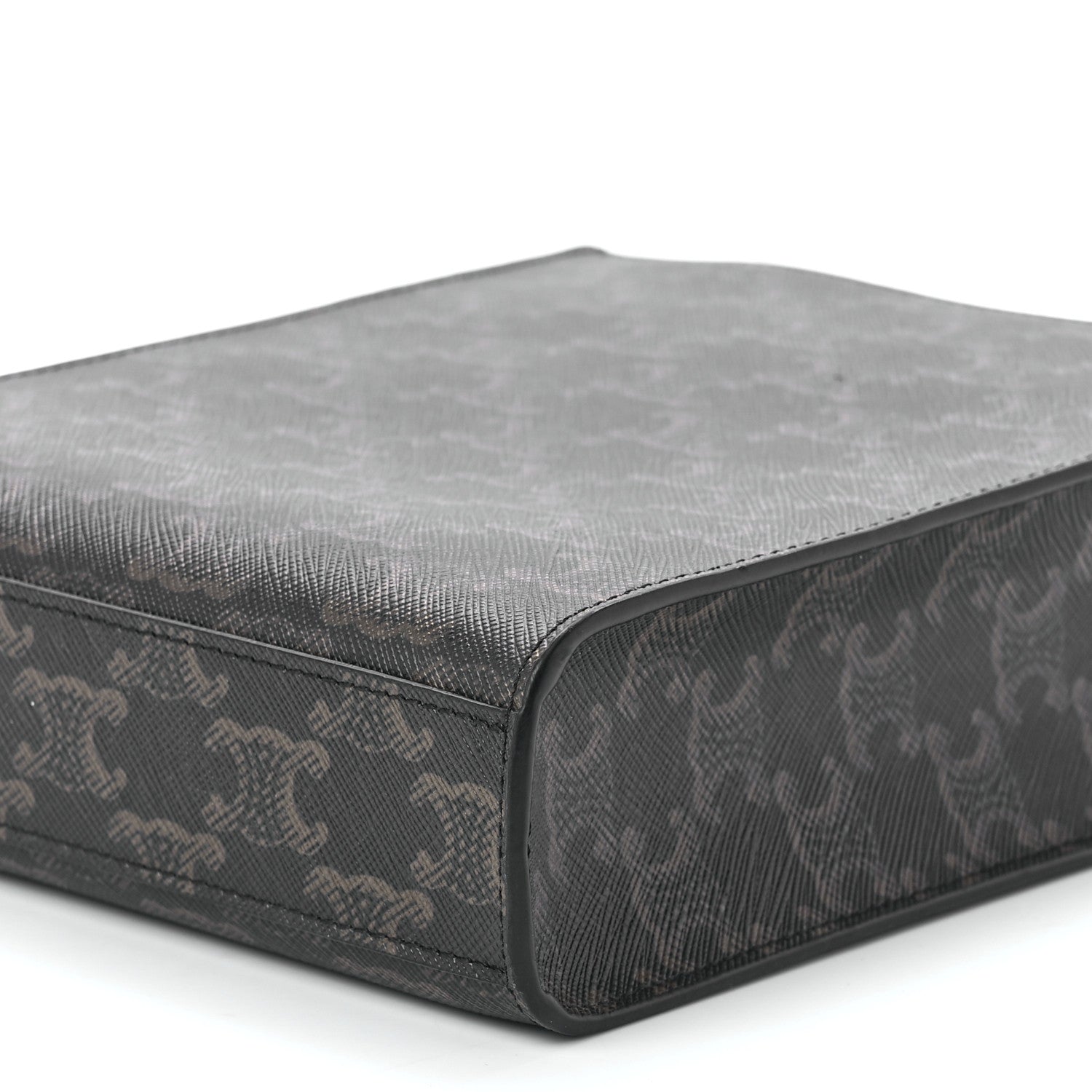 Celine Triomphe Canvas Calfskin Mini Vertical Cabas Tan 9 of 10