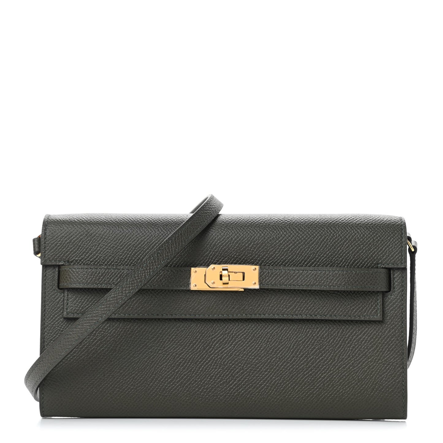 Epsom Kelly Wallet To Go Vert De Gris