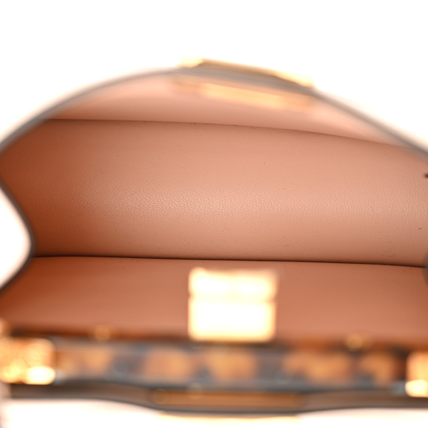 Shiny Nappa Plexiglass Petite Peekaboo I SEE U Satchel Light Rose