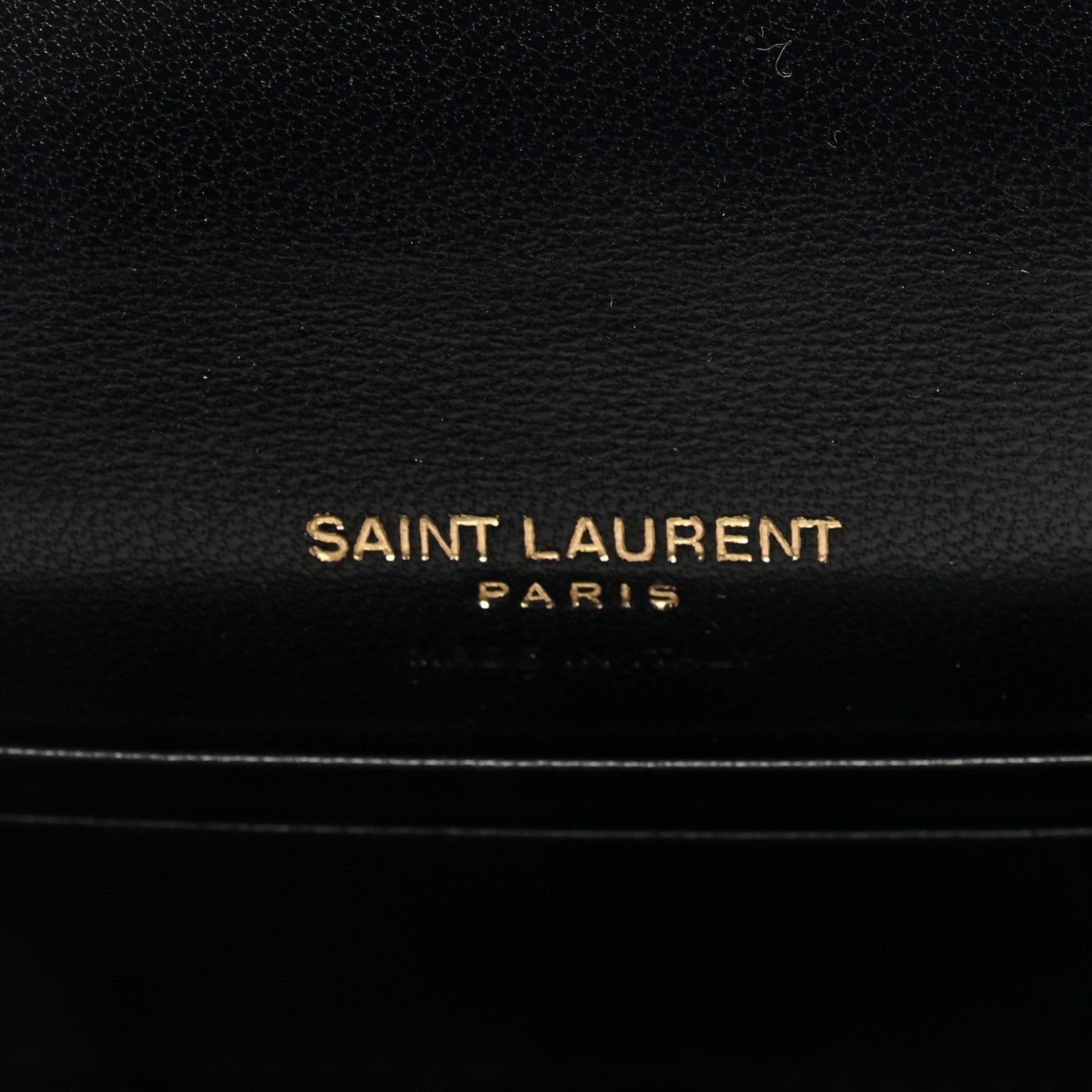 Saint Laurent Goatskin Carre Quilted Cassandre Small Envelope Wallet Black 6 of 6