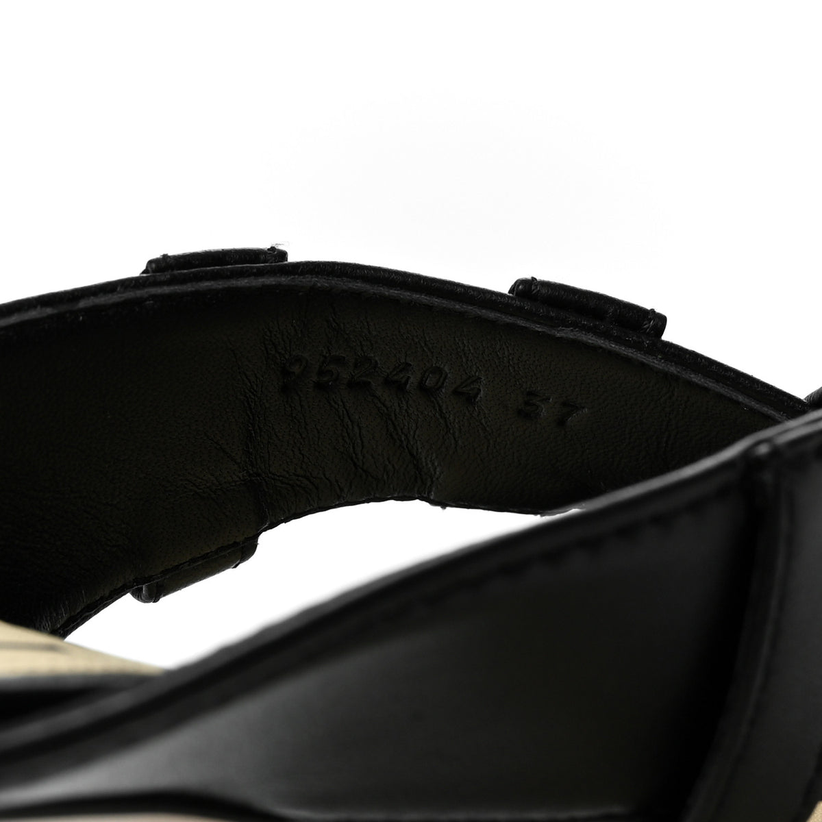 Loewe Lambskin Toy Panta 45mm Sandals 37 Black 7 of 11