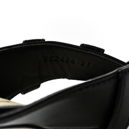 Loewe Lambskin Toy Panta 45mm Sandals 37 Black 7 of 11
