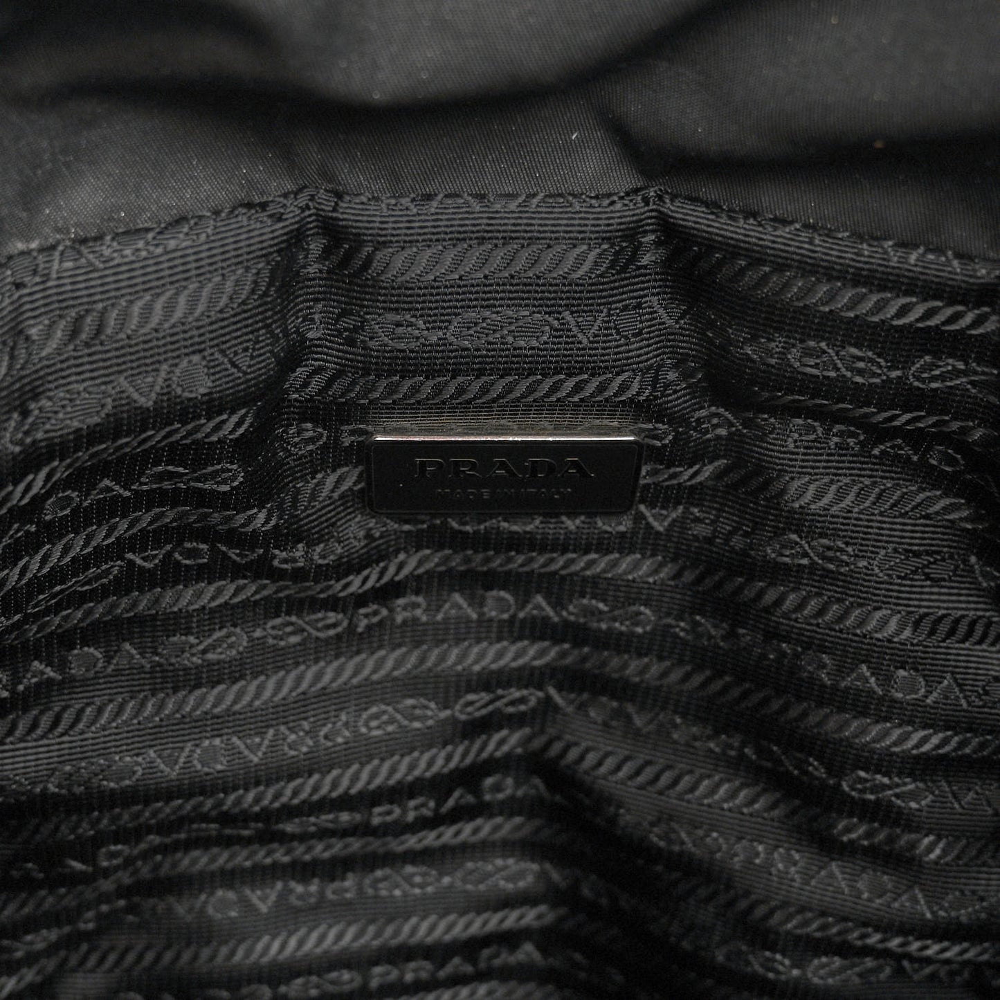 Tessuto Nylon Vela Small Double Buckle Backpack Black