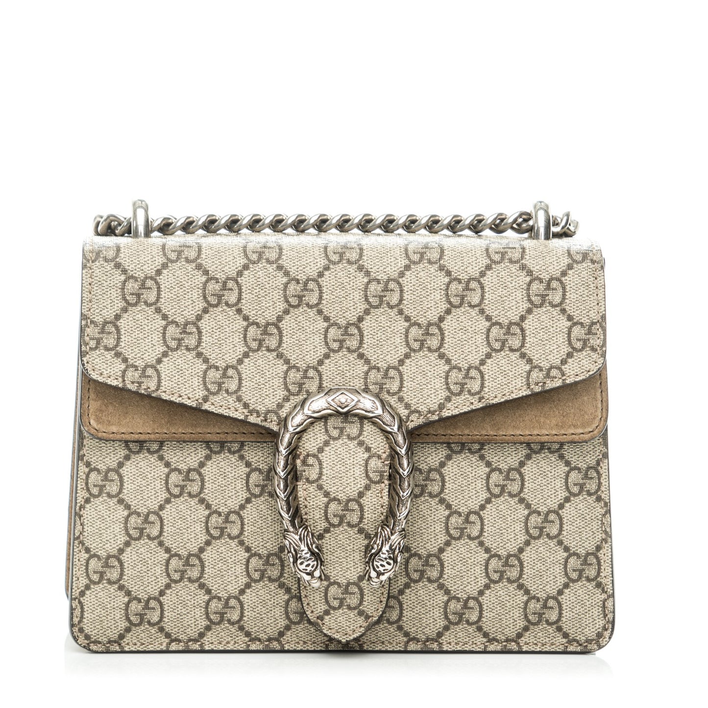 GG Supreme Monogram Mini Dionysus Shoulder Bag Taupe
