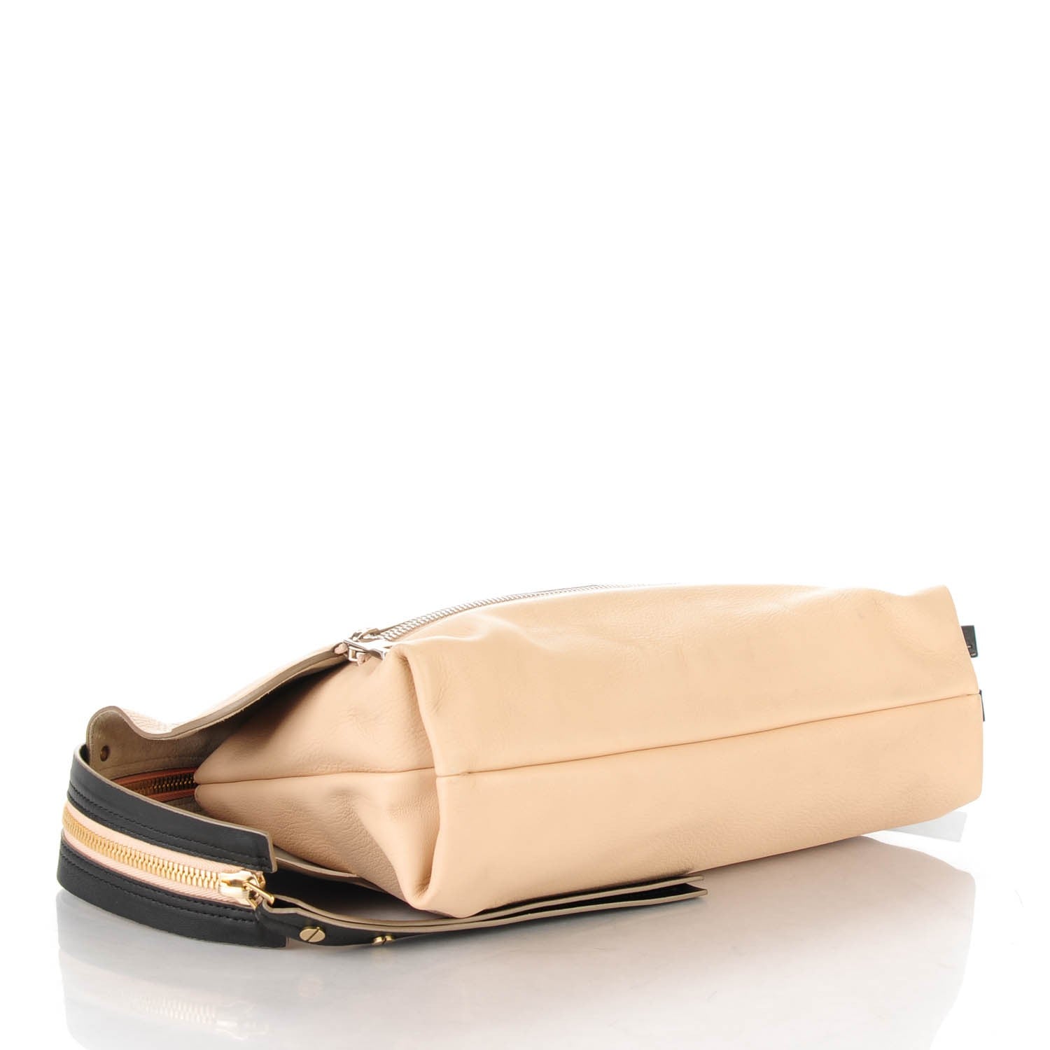 Chloe Calfskin Dalston Clutch Angora Beige Black 4 of 11