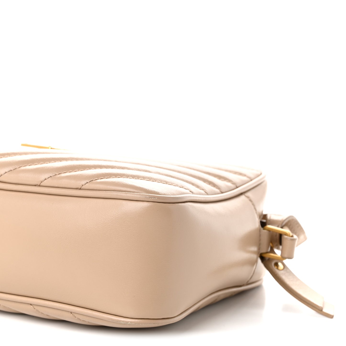 Calfskin Matelasse Monogram Lou Camera Bag Dark Beige