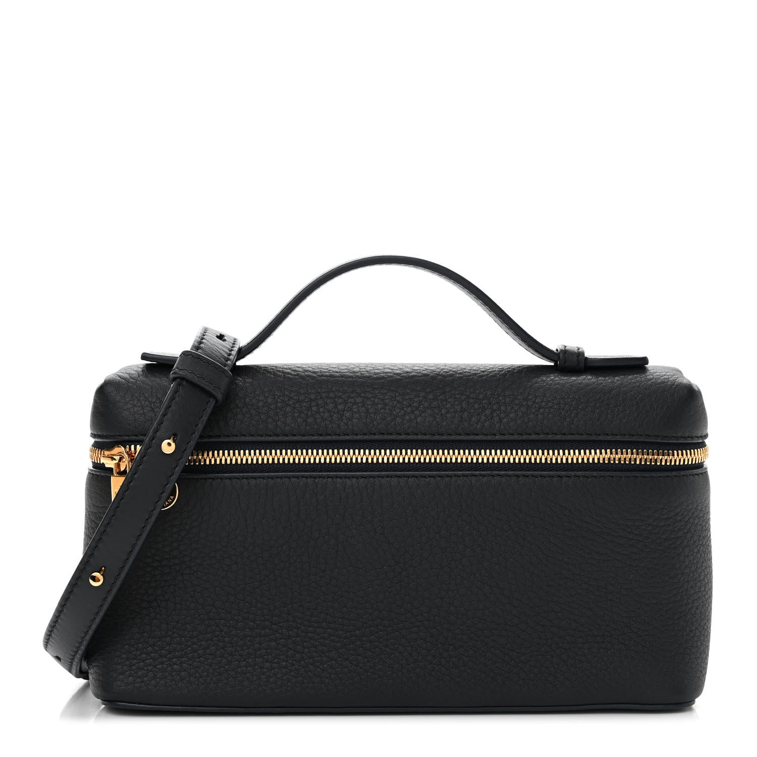 Loro Piana Grained Calfskin L19 Extra Pocket Pouch Navy Blue 1 of 9