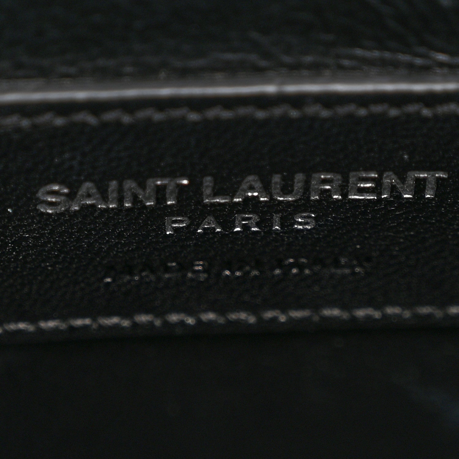 Saint Laurent Calfskin Crocodile Embossed Baby Sac de Jour Dusty Black 6 of 12