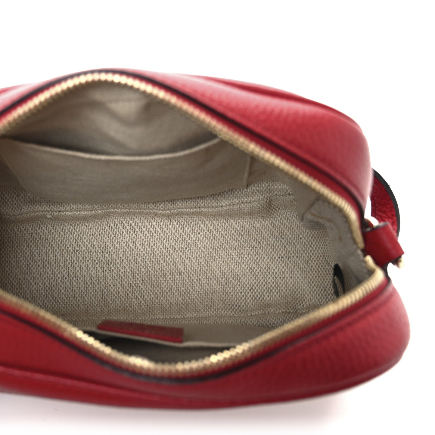 Pebbled Calfskin Small Soho Disco Bag Tabasco Red