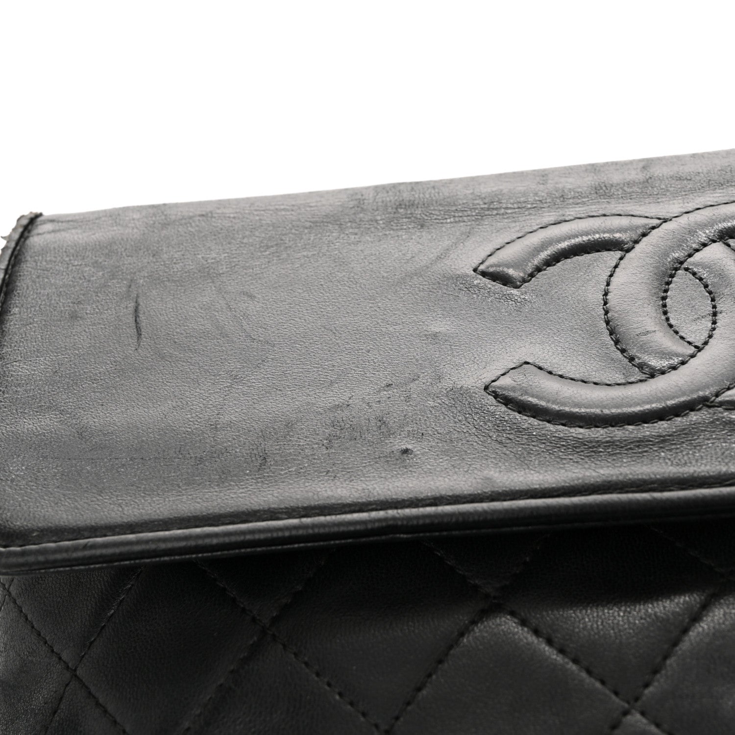 Chanel Lambskin Quilted CC Tassel Flap Black 12 of 15
