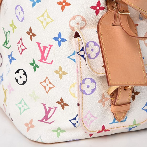 Monogram Multicolor Petit Noe White
