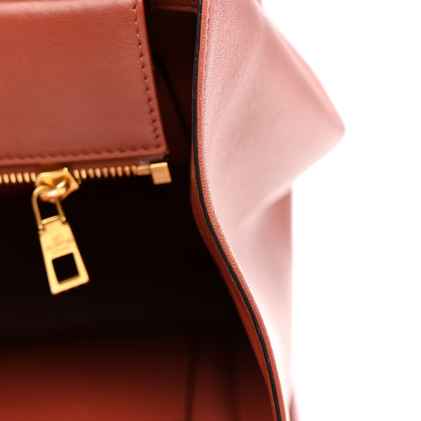 Nappa Large One Stud Handbag Gingerbread
