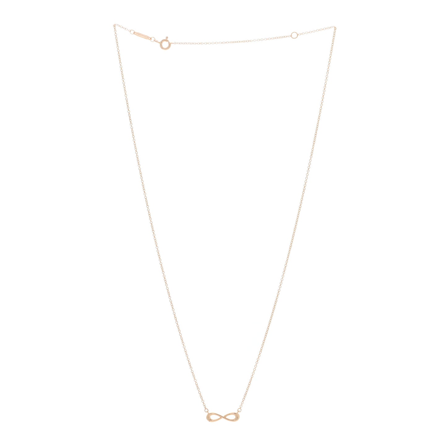 18K Rose Gold Infinity Pendant Necklace
