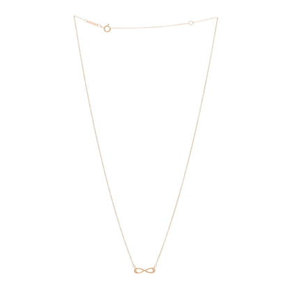 Tiffany 18K Rose Gold Infinity Pendant Necklace 3 of 4