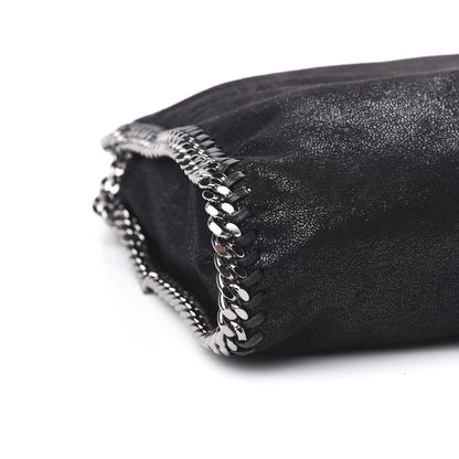 Stella McCartney Shaggy Deer Falabella Fold Over Tote Black 8 of 10