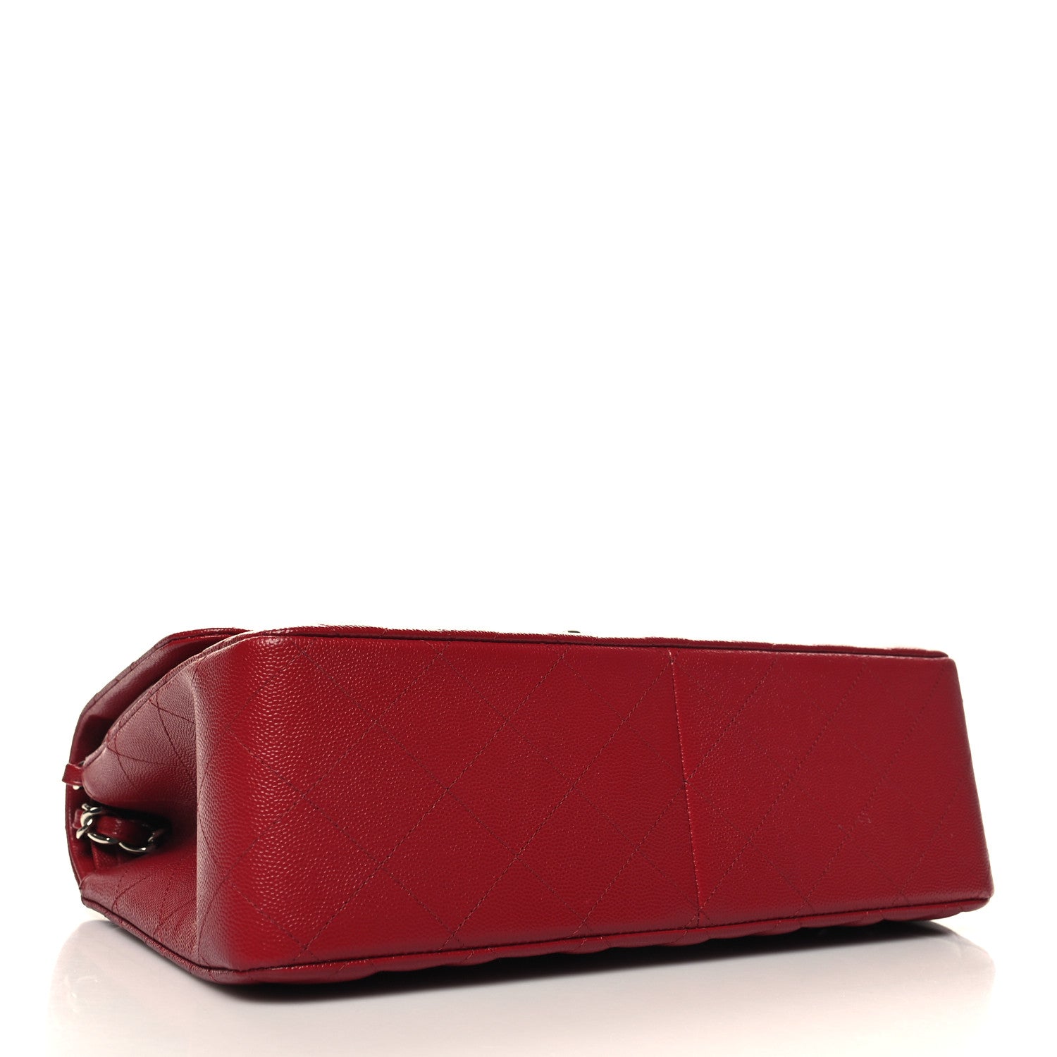 Chanel Caviar Quilted Jumbo Double Flap Red 4 of 11