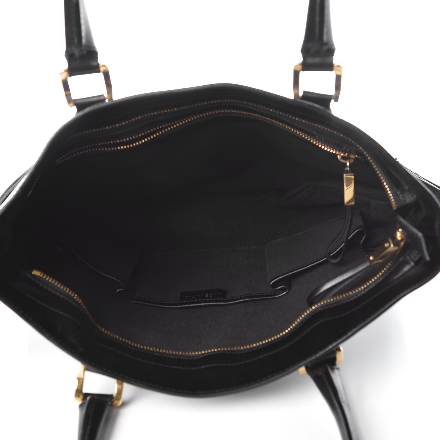 Burberry House Check Bridle Calfskin Tote Black 5 of 7