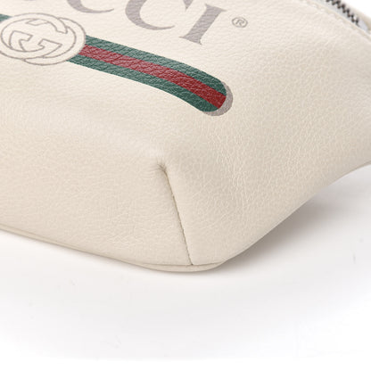 Gucci Grained Calfskin Small Logo Belt Bag White 9 of 10
