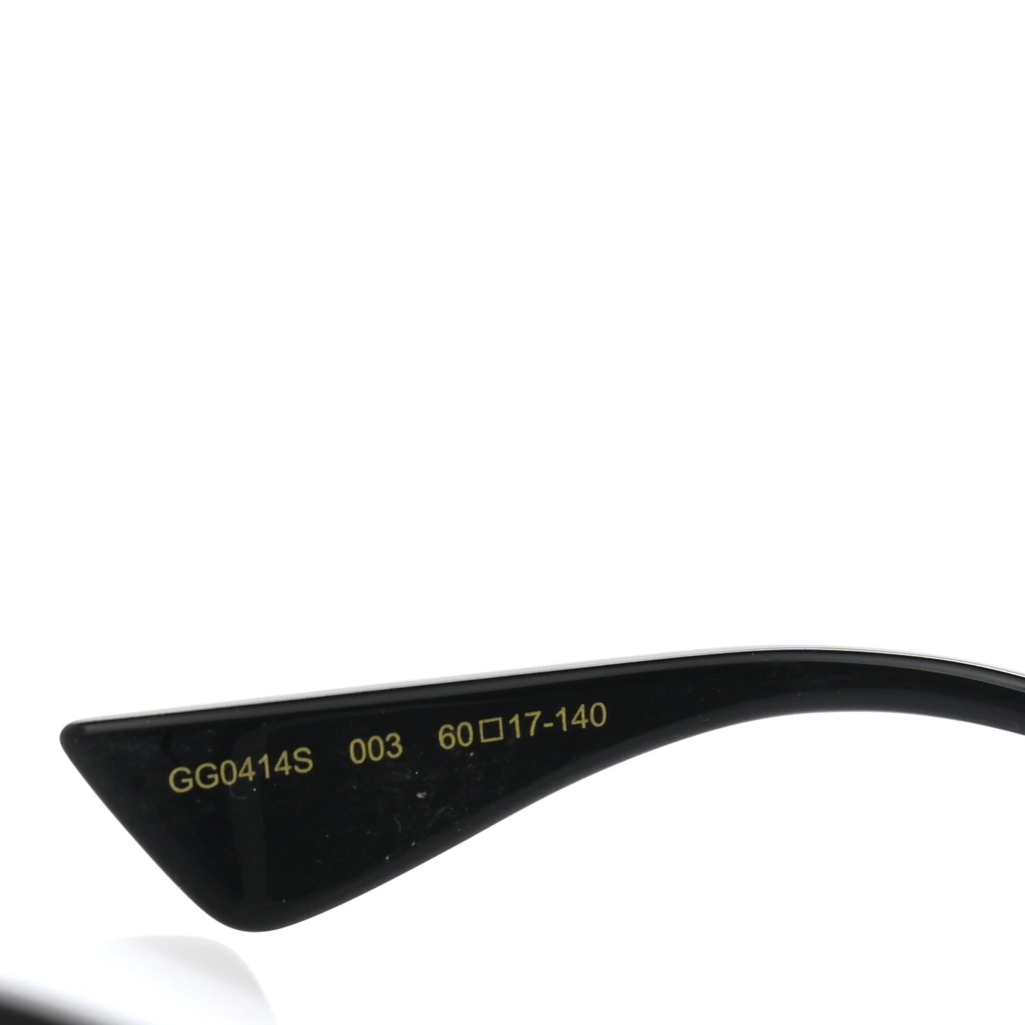 Rectangular Frame Sunglasses GG0414S Black