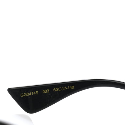 Gucci Rectangular Frame Sunglasses GG0414S Black 5 of 7