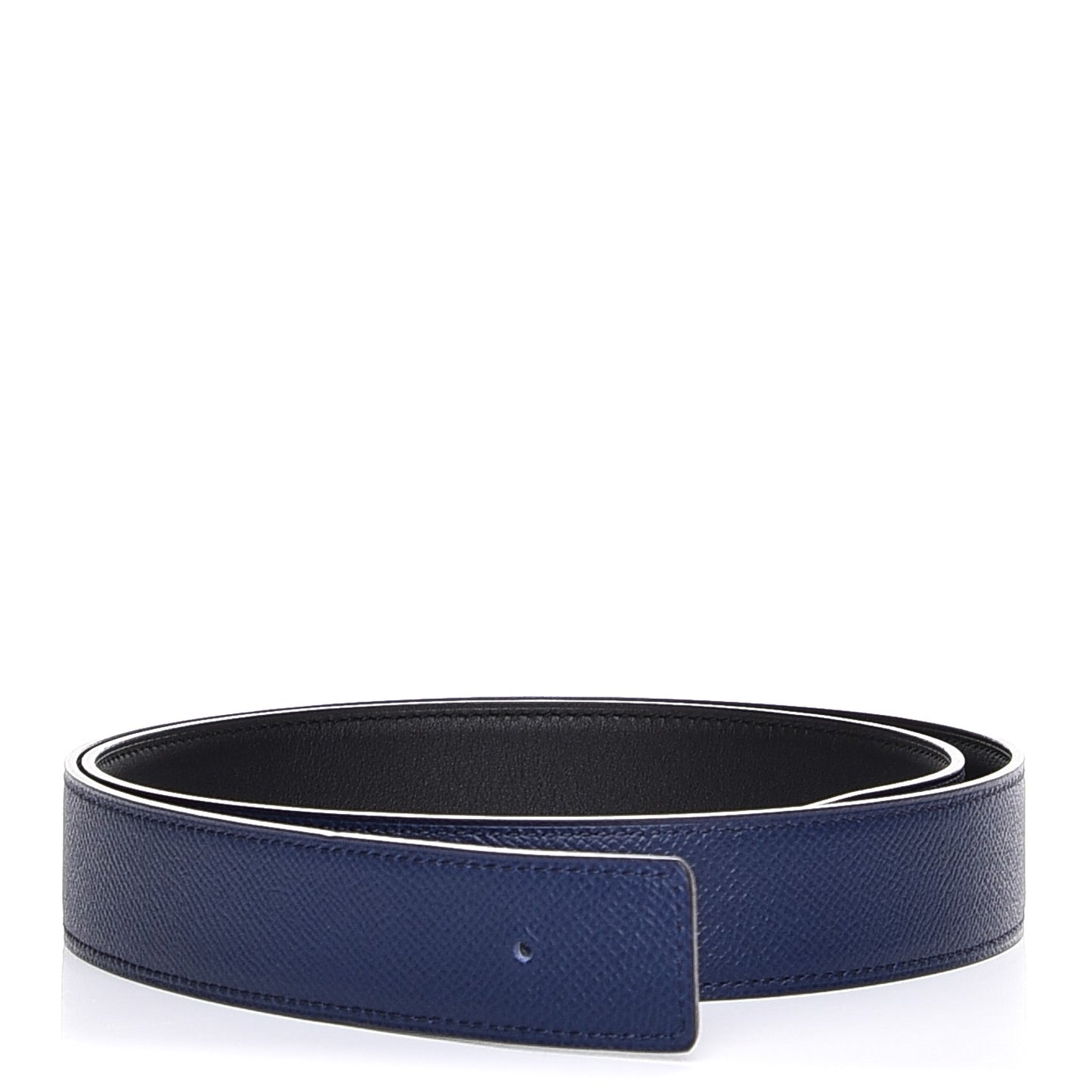 Swift Epsom 32mm Reversible Belt Strap 95 Black Bleu Saphir