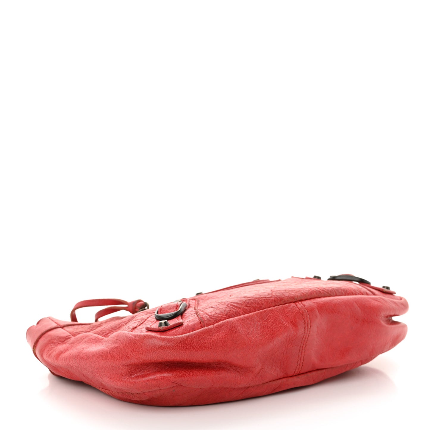 Chevre Classic Hardware Porte Toilette Makeup Clutch  Rouge Coquelicot
