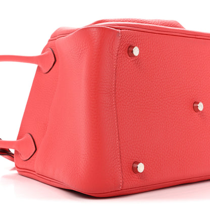 Hermes Taurillon Clemence Lindy 34 Rouge Pivoine 9 of 11