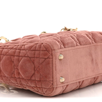 Christian Dior Velvet Mini Lady Dior Pink 9 of 10