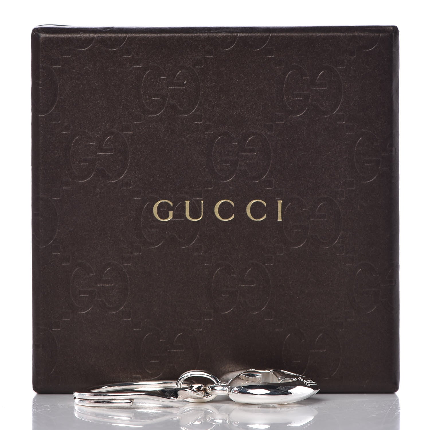 Gucci Sterling Silver Love Britt Key Chain 4 of 4