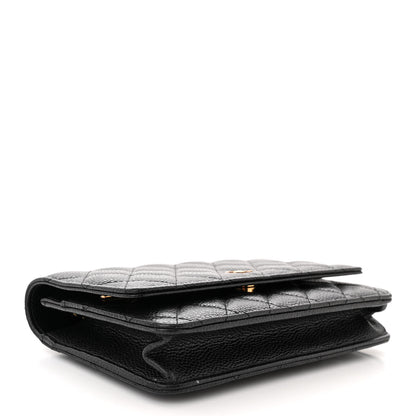 Chanel Caviar Quilted Wallet on Chain WOC Black 4 of 11