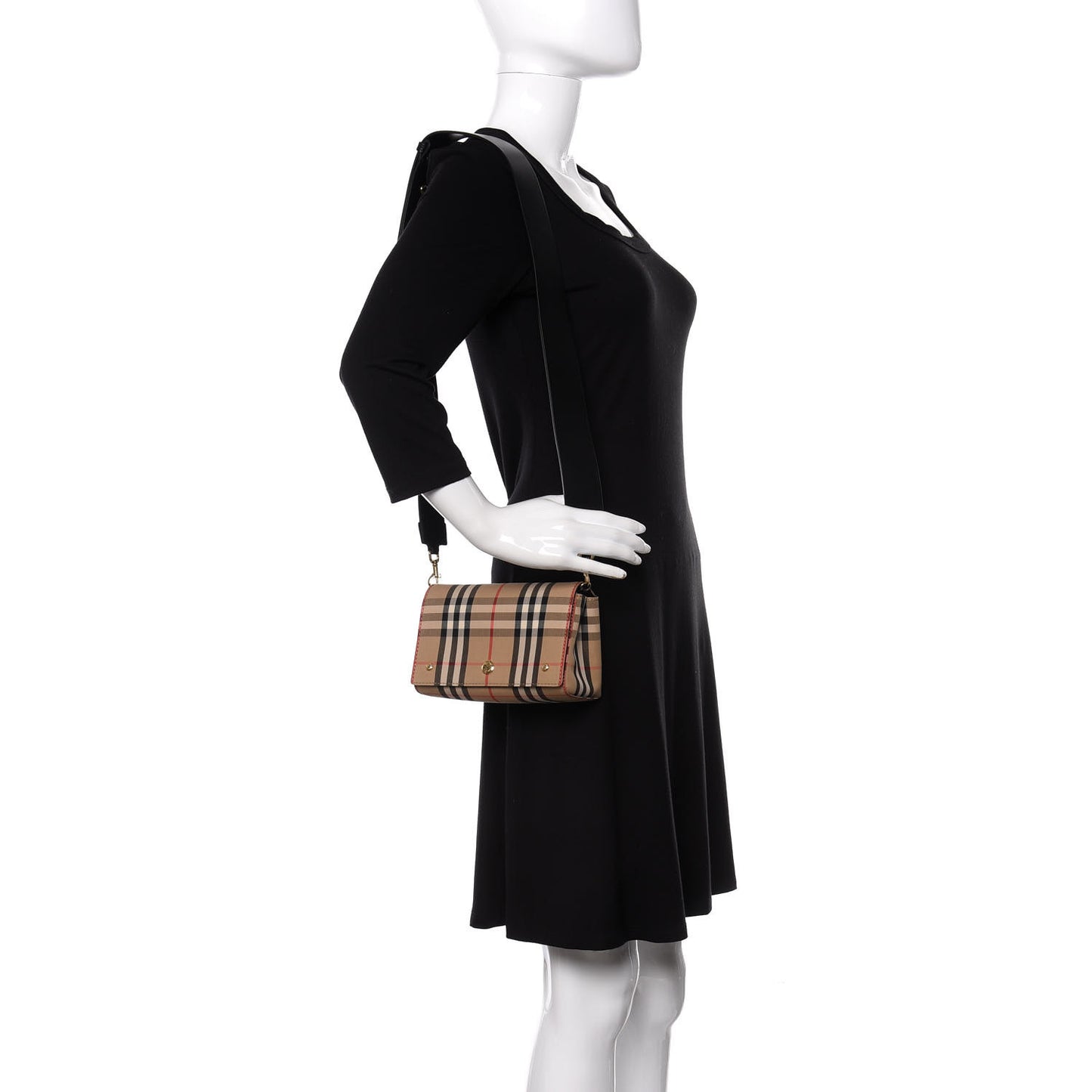 Vintage Check Hackberry Crossbody Bag Archive Beige Black