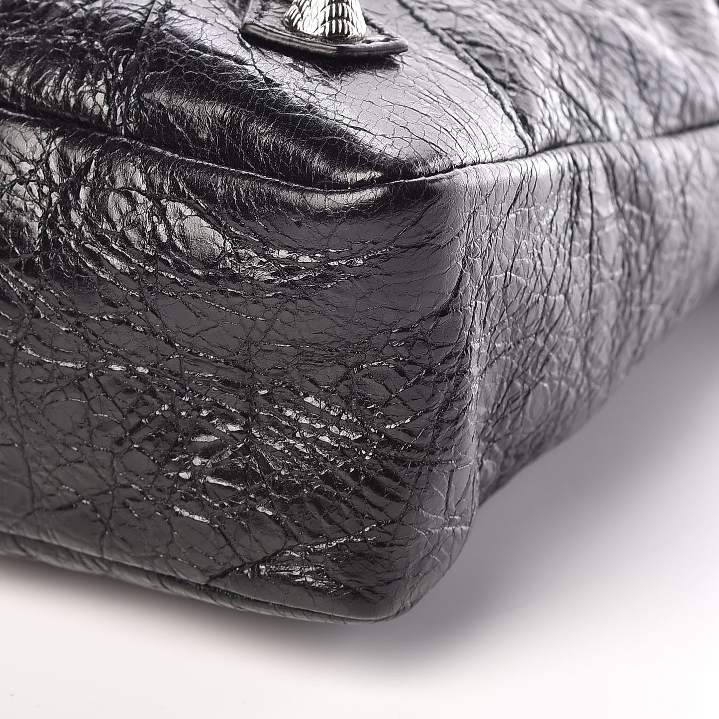 Agneau Giant 12 Silver Hardware Town Black