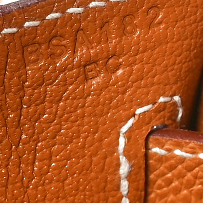 Hermes Epsom Birkin Sellier 25 Gold 7 of 11