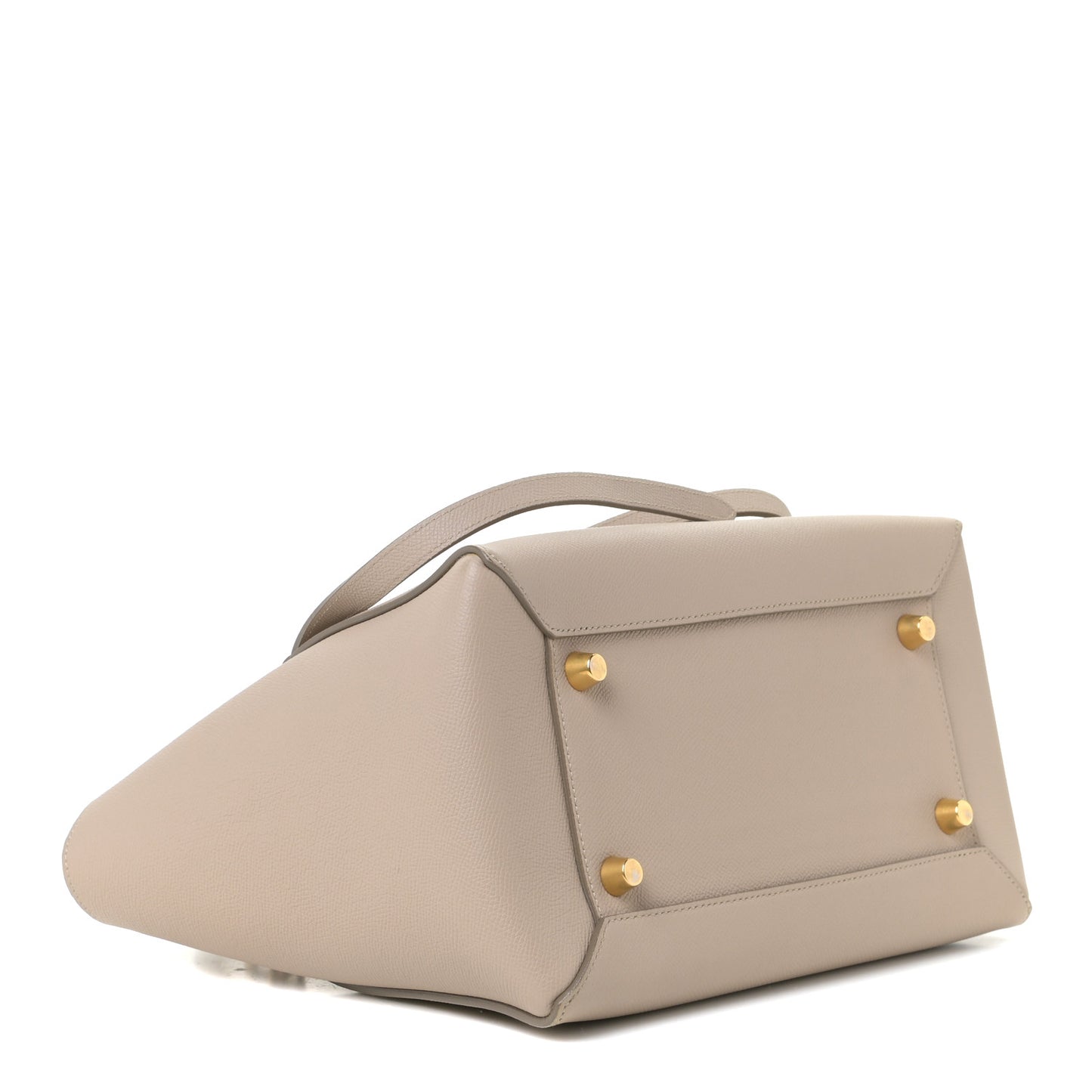 Grained Calfskin Micro Belt Bag Light Taupe