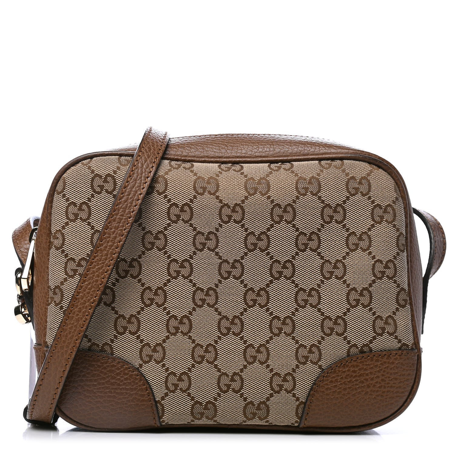 Gucci Monogram Mini Bree Messenger Bag Beige Tabacco 1 of 4