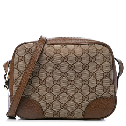 Gucci Monogram Mini Bree Messenger Bag Beige Tabacco 1 of 4