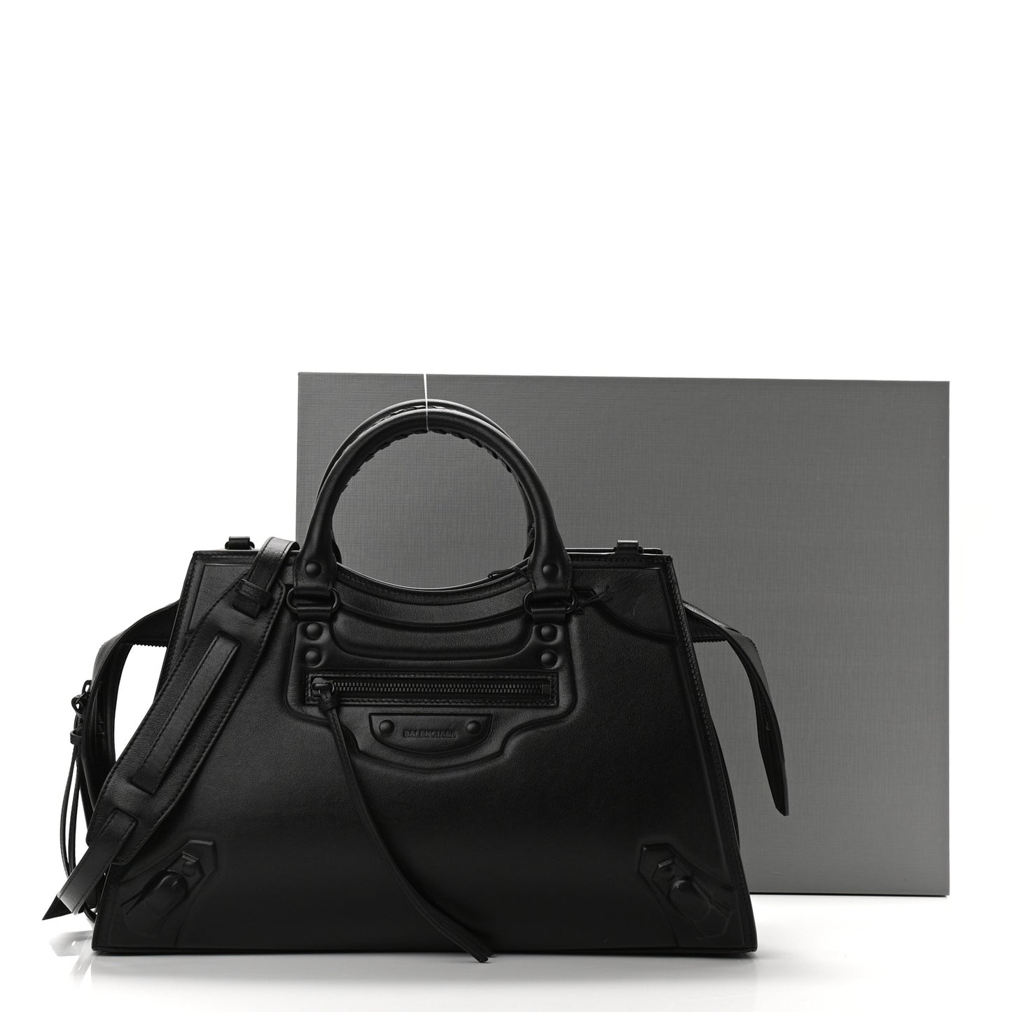 Cake Calfskin Tonal Hardware Neo Classic City Black