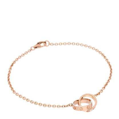 Cartier 18K Pink Gold Interlocking LOVE Bracelet 1 of 4