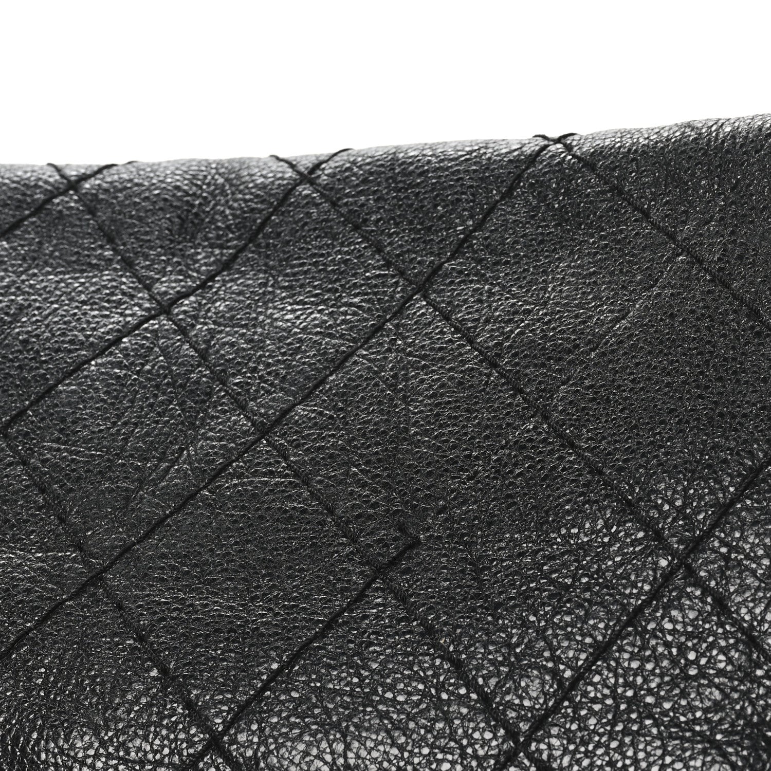 Chanel Glazed Calfskin Stitched XL On The Road Flap Black 12 of 12