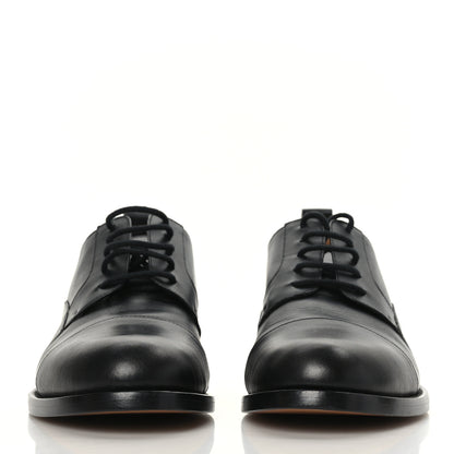 Valentino Garavani Calfskin Mens Derby Loafers 39 Black 2 of 8