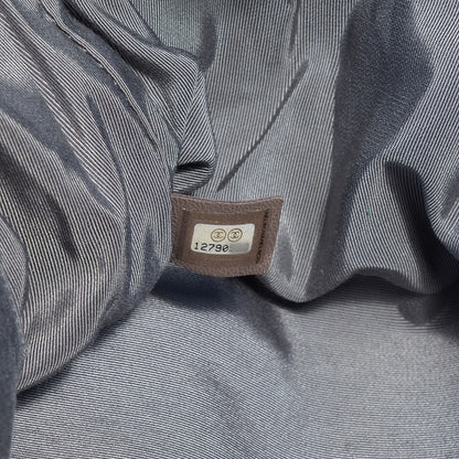 Chanel Metallic Calfskin Small Modern Chain Tote Blue 6 of 7