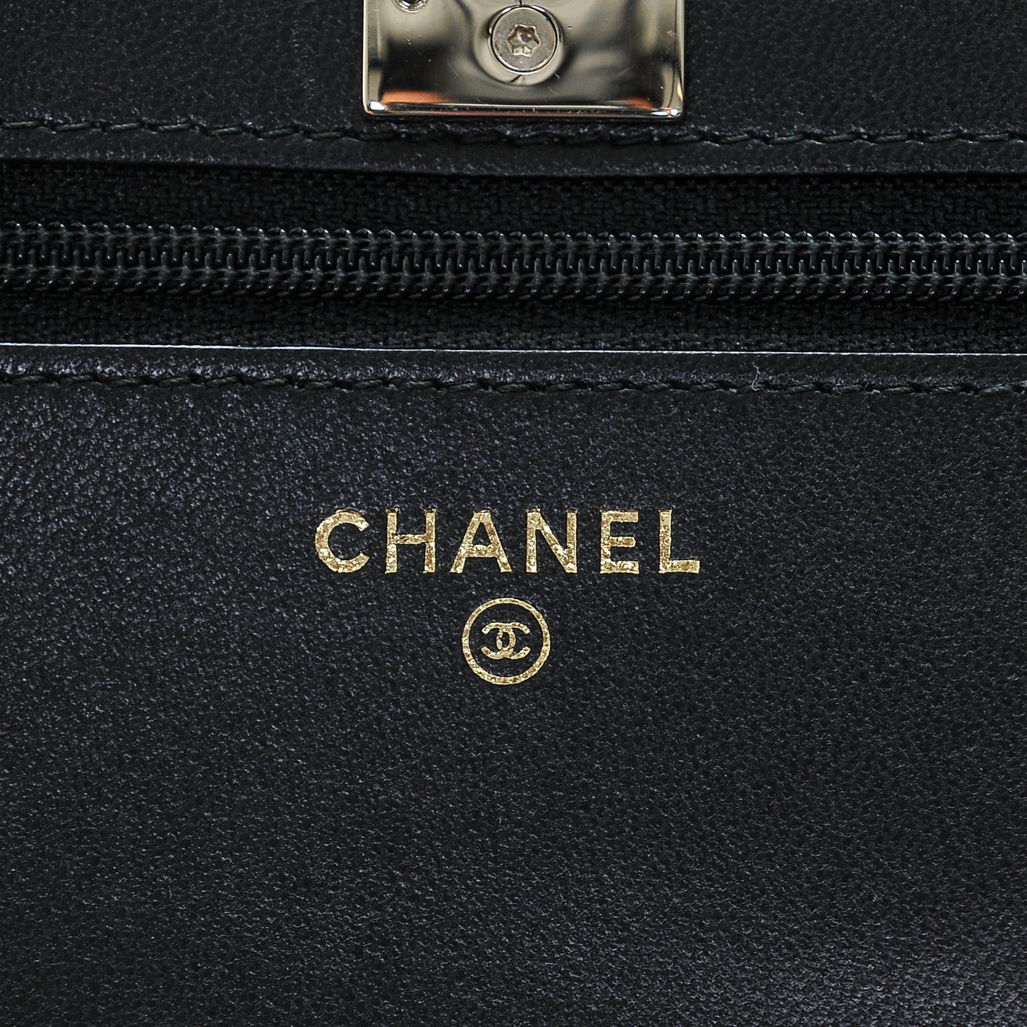 Chanel Lambskin Quilted Trendy CC Wallet On Chain WOC Black 7 of 9