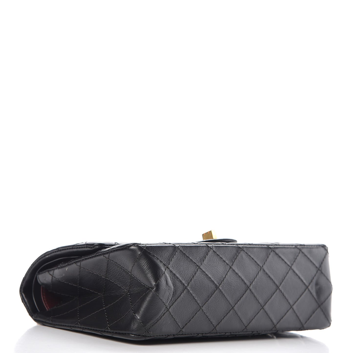 Aged Calfskin Quilted 2.55 Reissue 225 Flap Black