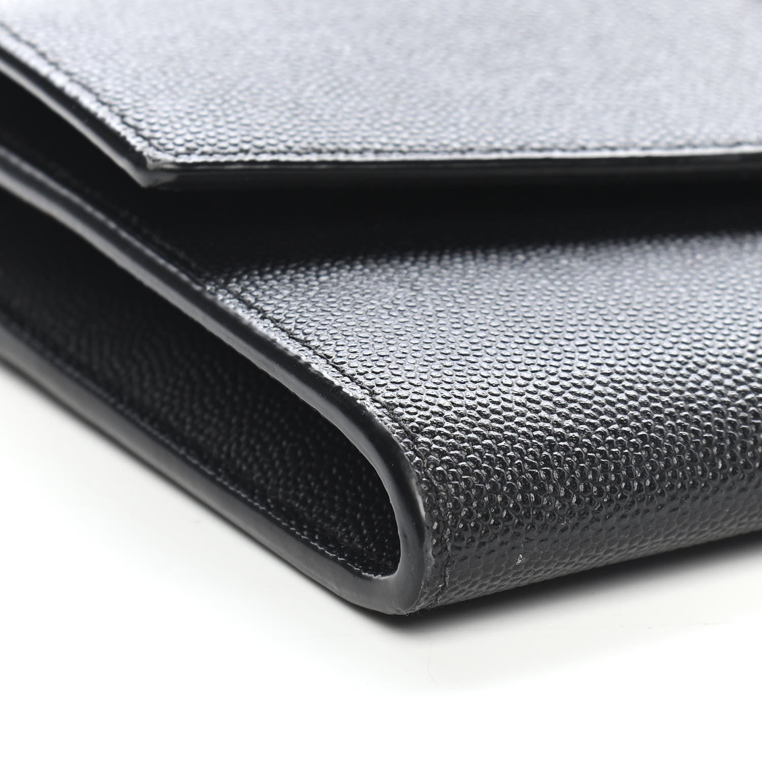 Saint Laurent Grain De Poudre Uptown Chain Wallet Black 5 of 9