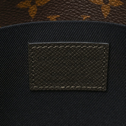 Louis Vuitton Taiga Monogram Pochette Voyage Steamer Khaki Green 5 of 6