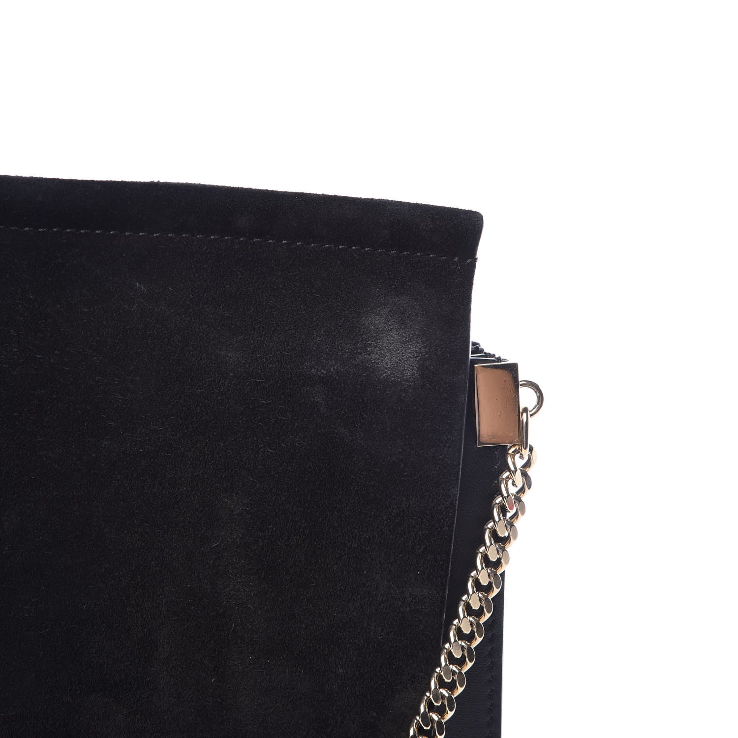 Chloe Suede Calfskin Medium Faye Shoulder Bag Black 14 of 17