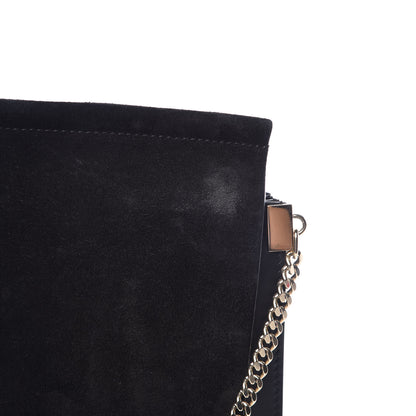 Chloe Suede Calfskin Medium Faye Shoulder Bag Black 14 of 17