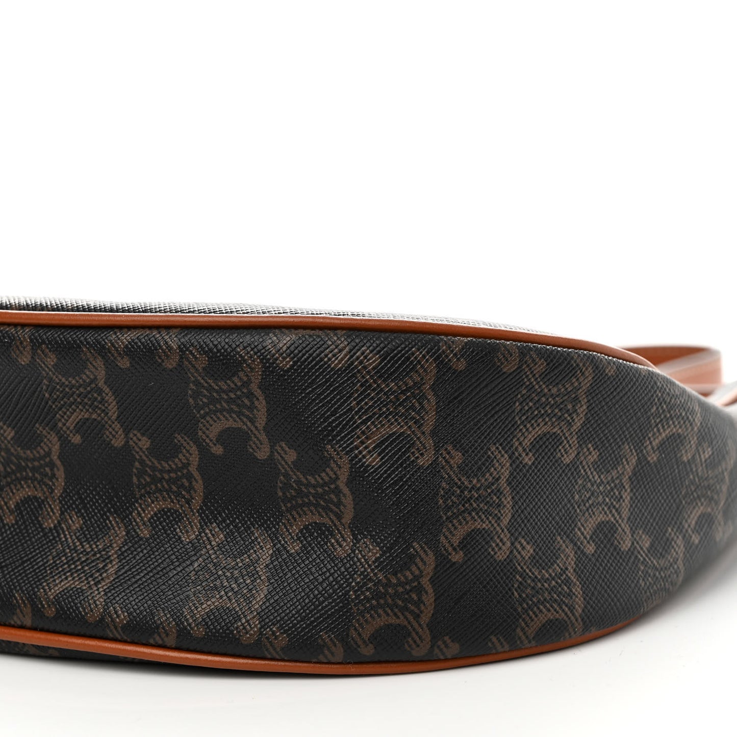 Triomphe Canvas Calfskin Ava Shoulder Bag Tan